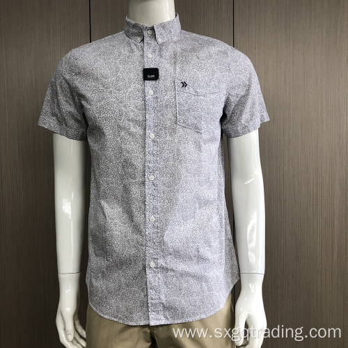 Custom 100% cotton short sleeve shirt